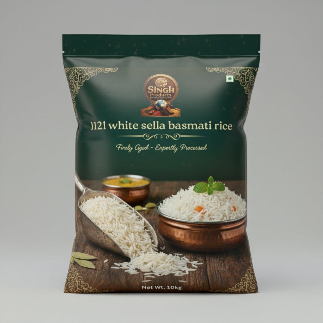 1121 White Sella Basmati Rice – Singh’s Product | Taste the True ...